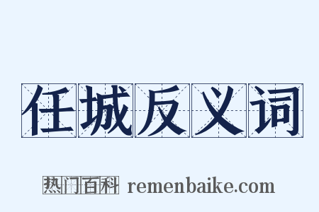 任城反义词是什么意思的图片